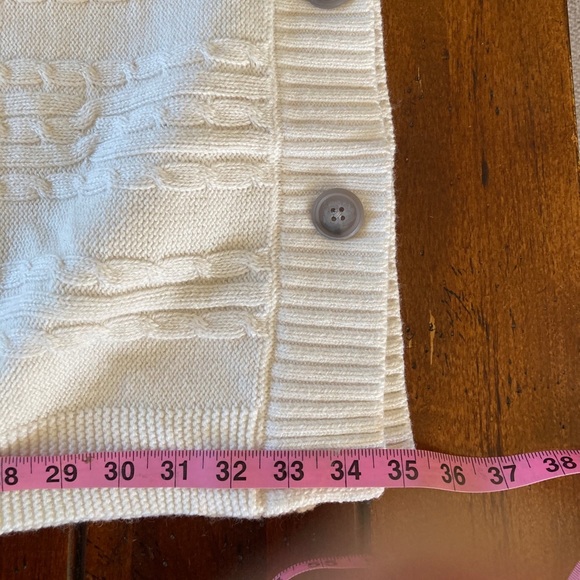 Banana Republic Cable Knit Cape with Buttons. M/L - Picture 6 of 8